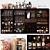 Ultimate Home Bar Set: Alcohol, Wine, Spirits, Shaker, Glass 3D model small image 1