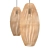 Bamboo Fishtrap Lamp 3D model small image 2