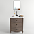 Modern Dresser-Style Vanity Sink 3D model small image 1