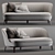 Dragonfly Sofa: Sleek and Stylish Seating 3D model small image 1