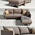 Modern Morgan Sofa Corner with Ottoman 3D model small image 2