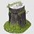 3D Trunk Tree Sculpture 3D model small image 2