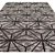 Charcoal & Gray Hand Loomed Rug 3D model small image 2