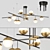 Modern Technum Chandelier: Elegant Lighting Solution 3D model small image 1