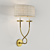 Modern Twist Double Sconce 3D model small image 2
