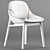 Graceful Fabric Chair: Scandinavian & Vintage Styling 3D model small image 3