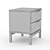 Compact Storage Cabinet: 45cm Height, 50cm Width, 40cm Depth 3D model small image 3
