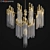 Luxxu Burj Chandelier: Modern Brass Gold 3D model small image 2