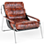 Sleek Italian 1970 Zanotta Maggiolina Chair 3D model small image 1