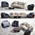 Beaumont Collection: Sofa, Armchair & Pillow 3D model small image 1