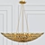 Elegant 8-Light Chandelier 3D model small image 1