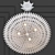 Elegant 8-Light Chandelier 3D model small image 3