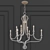 Elegant 8-Light Artisan Chandelier 3D model small image 3