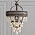 Sparkling Elegance: Calypso Mini Chandelier 3D model small image 1