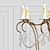 Elegant Crystal Lights Chandelier 3D model small image 3