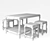 Industrial Set: Table and Chairs 3D model small image 3
