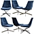 Modern Designer Frank Chair 3D model small image 1