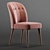 Margot Pink Velvet Chairs 3D model small image 1