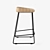 Elegant Wave Counter Stool 3D model small image 2