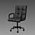 Luxury Rossi Leather Desk Chair 3D model small image 3