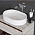 Modern Lacquered Vanity Unit with Drawers - Connect Air 3D model small image 2