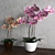 Elegant Orchid Wall Decor 3D model small image 2