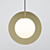 Sleek Metal Pendant Light 3D model small image 1