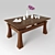 Japanese Style Table 3D model small image 1
