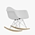 Eames Rocker: Iconic Armchair by Herman Miller 3D model small image 1