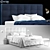 Elegant Mezzo Bed: Luxurious Sanctuary 3D model small image 2