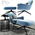 Luxury Minotti Jensen Armchair Set with Carpet 3D model small image 1