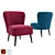 Elegant Barbara Chair - IMR-630681 3D model small image 1