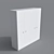 Sleek Modern MDF Wardrobe 3D model small image 1