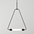 Dot LED Pendant Lamp: Modern Design, Adjustable Height 3D model small image 2