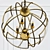 Modern Silver Orb Chandelier 3D model small image 2