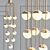 Luxurious Vincent Fixed Chandelier 3D model small image 1