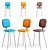 Kare Styling Stool 3D model small image 1