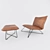 Modern Earl Lounge Chair: Sleek Design 3D model small image 3