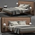Elegant 3D Bed Model 3D model small image 1