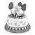 "Romashkov's Steam Train" Cake 3D model small image 3