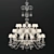 Elegant Saint Louis Chandelier 3D model small image 1