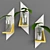 Elegant Leaf Vase 3D model small image 1