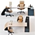 ETTORE Grand Bureau Office Set 3D model small image 1