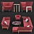 Cosmo Sofa and Armchair: Stylish Comfort 3D model small image 1