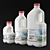 Milk Bottle Trio: 2.0L, 0.9L, 0.5L 3D model small image 1