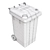 Rolling Green Trash Bin 3D model small image 3