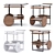 James Bar Cart: The Perfect Mobile Beverage Station 3D model small image 1