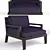 Modern Upholstered Armchair - 3DMax 2014 Archive 3D model small image 1