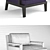 Modern Upholstered Armchair - 3DMax 2014 Archive 3D model small image 2