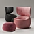 Hana Wingback: Luxurious Comfort 3D model small image 2